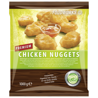 Foodworks Premium Chicken Nuggets tiefgefroren 1 kg