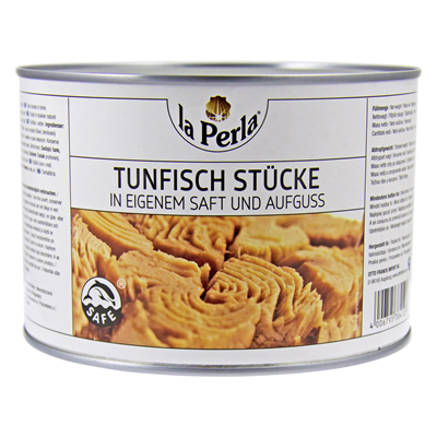 La Perla Thunfischstücke in eigenem Saft   1,71 kg