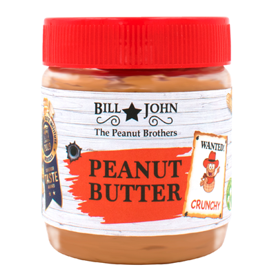 Bill & John Erdnussbutter Crunchy cremig 350 g