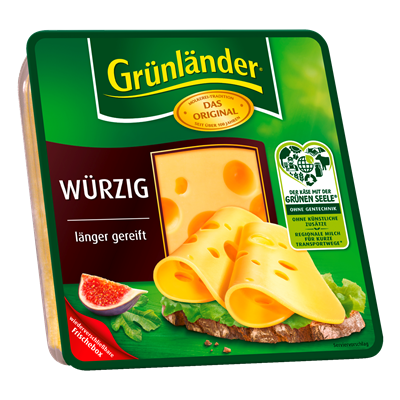Grünländer Schnittkäse Würzig  130 g