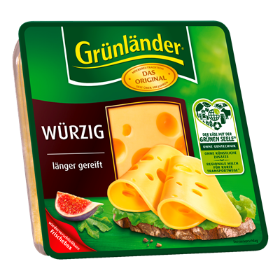 Grünländer Schnittkäse Würzig 130 g
