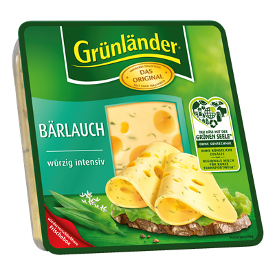 Grünländer Schnittkäse Bärlauch 130 g