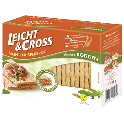 Leicht & Cross Knusperbrot Roggen 125 g