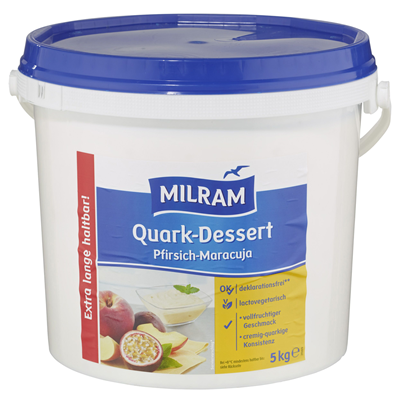 Milram Quark Dessert Pfirsich-Maracuja 5 kg Milram Quark Dessert Pfirsich-Maracuja 5 kg