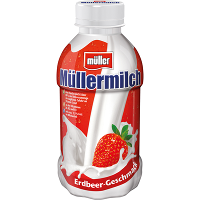 Müllermilch Erdbeere - 400 ml