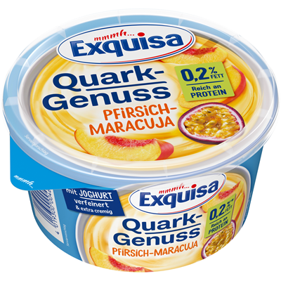 Exquisa Quarkgenuss Pfirsich Maracuja 500 g