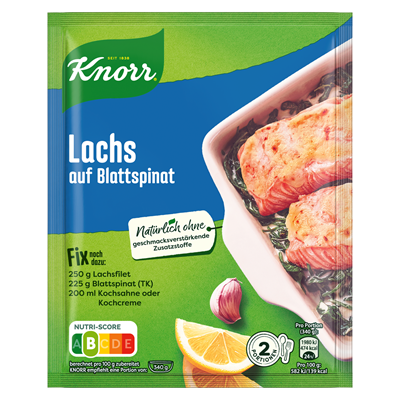 Knorr Fix Lachs auf Blattspinat 28 g