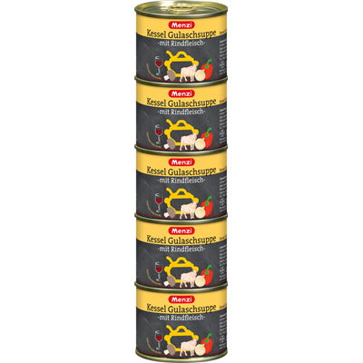 Menzi Kessel Gulaschsuppe mit Rindfleisch 5 x 00 ml