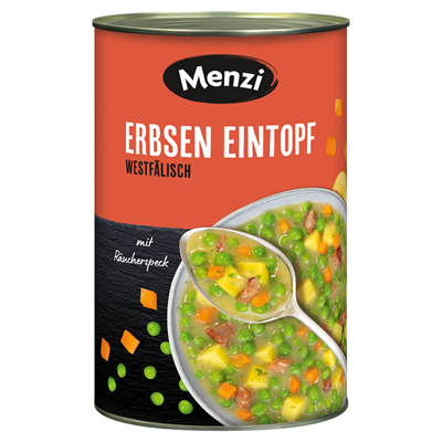 Menzi Westfälischer Erbseneintopf tafelfertig - 4,2 kg Dose