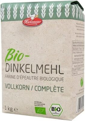 Küchenmeister Bio Dinkelvollkornmehl 1 kg
