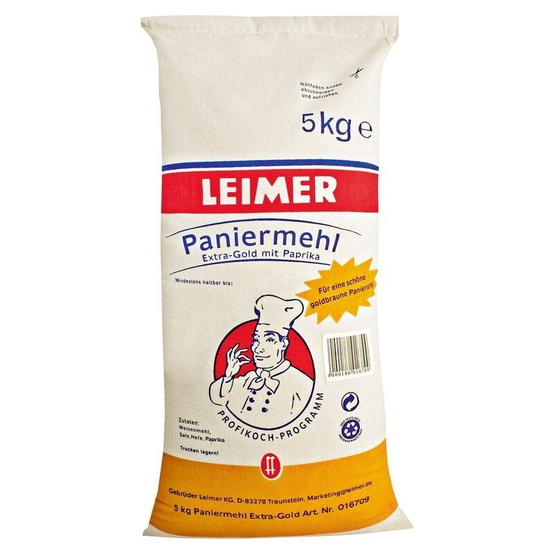Leimer Paniermehl Extra Gold mit Paprika  5,00 kg