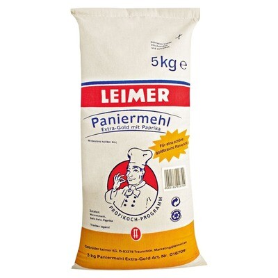Leimer Paniermehl Extra Gold mit Paprika 5,00 kg