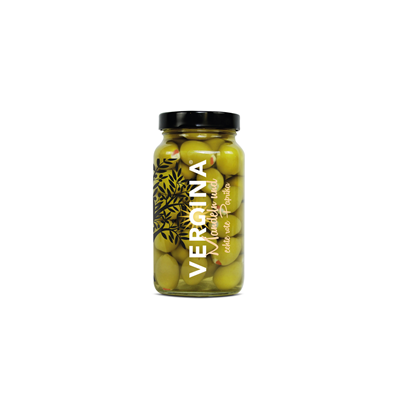 Vergina Griechische Oliven Grün Mandel/Paprika 700 ml