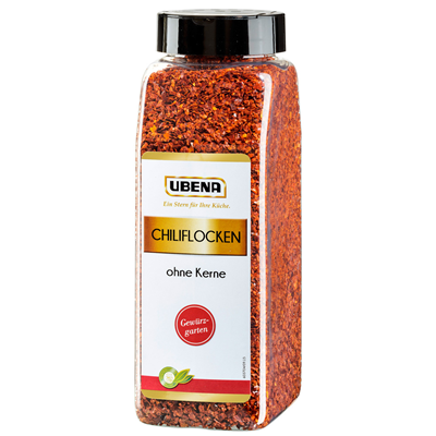 Ubena Chiliflocken ohne Kerne - 350 g Dose Ubena Chiliflocken ohne Kerne - 350 g Dose