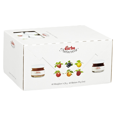 d'arbo Konfitüre Sortiment Einzelportionen 60 x 28 g