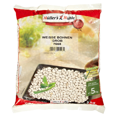 Müller's Mühle Weiße Bohnen grob  5 kg