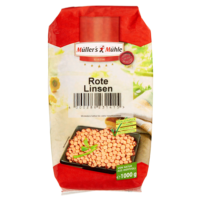 Müller's Mühle Rote Linsen 1 kg