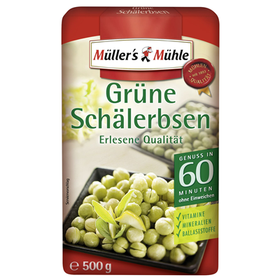 Müller´s Mühle Grüne Schälerbsen ganz  500 g