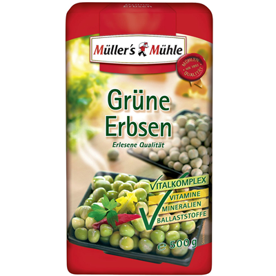 Müller's Mühle Grüne Erbsen ganz  500 g