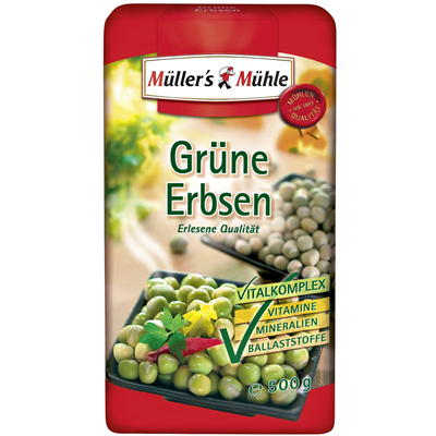Müller's Mühle Grüne Erbsen ganz 500 g