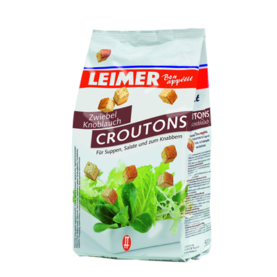 Leimer Croutons Zwiebel - Knoblauch 500 g Leimer Croutons Zwiebel - Knoblauch 500 g