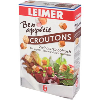 Leimer Croutons Zwiebel - Knoblauch 100 g Leimer Croutons Zwiebel - Knoblauch 100 g