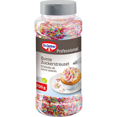 Dr. Oetker Professional Bunte Zucker-Streusel 700 g