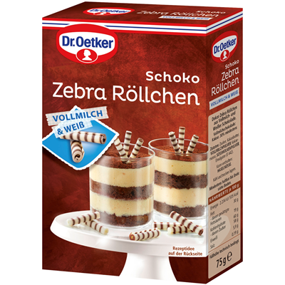 Dr. Oetker Schoko Zebra-Röllchen 10 x 75 g Dr. Oetker Schoko Zebra-Röllchen 10 x 75 g