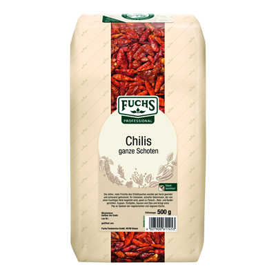 Fuchs Chili ganze Schoten 500 g