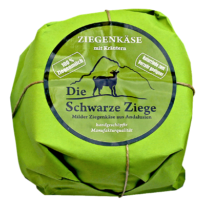 Schwarze Ziege Hartkäse Kräuter 160 g