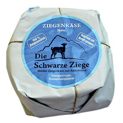 Schwarze Ziege Hartkäse  Natur 160 g