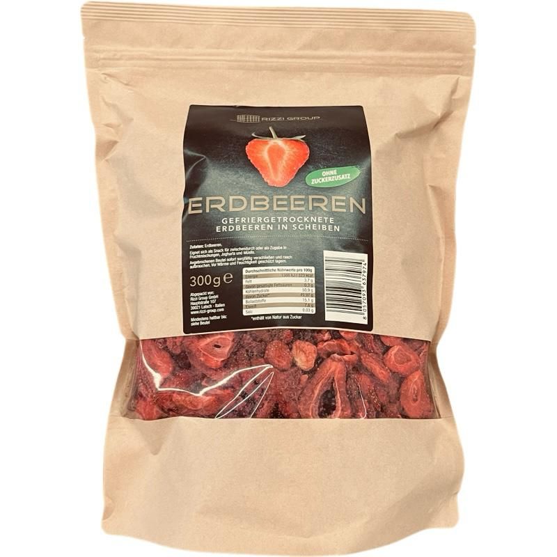 Erdbeeren Scheiben Gefriergetrocknet 300 g