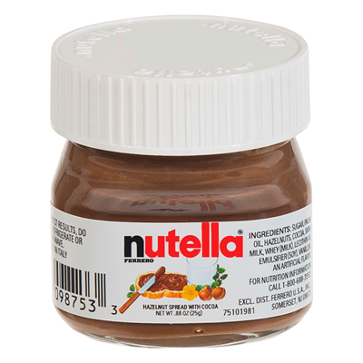 Ferrero Nutella cremig 25 g Tiegel Ferrero Nutella cremig 25 g Tiegel