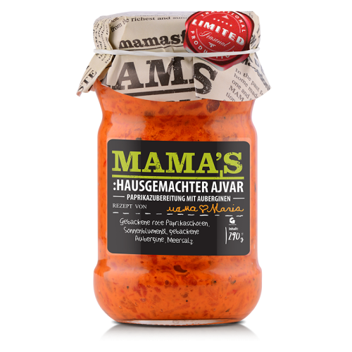 Mama´s Hausgemachter Ajvar mild 290 g