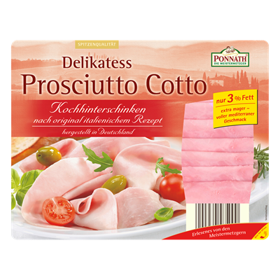 Ponnath Delikatess Prosciutto cotto  200 g