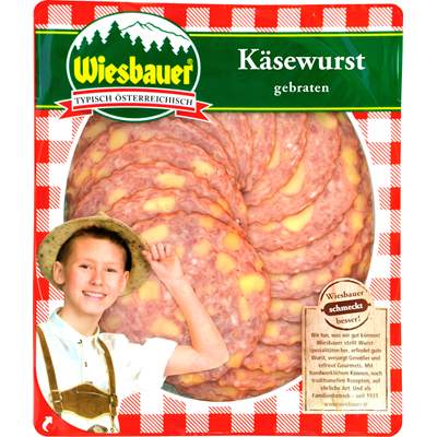 Wiesbauer Käsewurst gebraten 80 g Wiesbauer Käsewurst gebraten 80 g