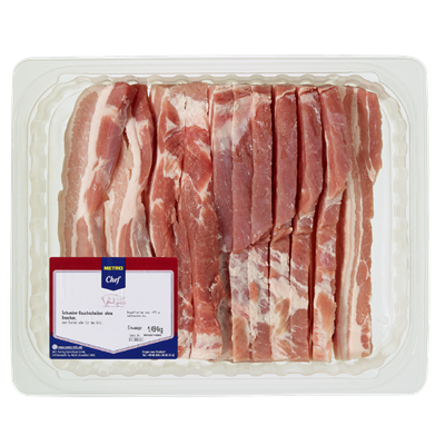 MC Schweine Bauch in Scheiben ca. 1500g MC Schweine Bauch in Scheiben ca. 1500g