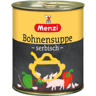 Menzi Serbische Bohnensuppe - 800 ml Menzi Serbische Bohnensuppe - 800 ml