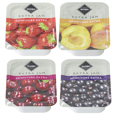 RIOBA Konfitüre Extra Sortiment Einzelportionen 100 x 25 g