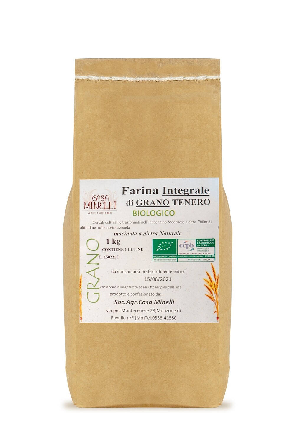 Farina di grano tenero integrale biologica