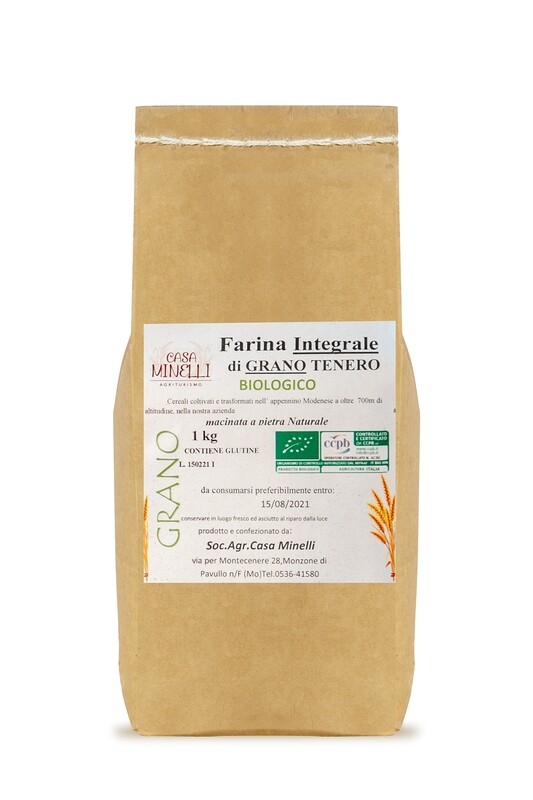 Farina di grano tenero integrale biologica