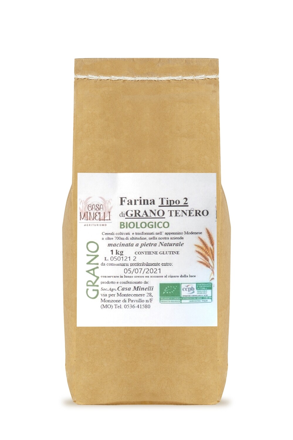 Farina di grano tenero tipo 2 biologica