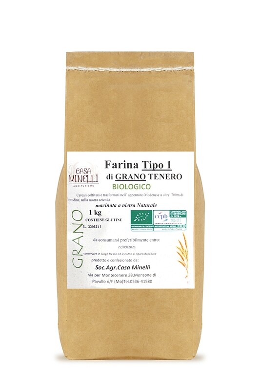 Farina di grano tenero tipo 1 biologica