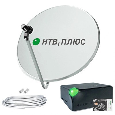 Комплект спутникового телевидения НТВ Плюс на 1 телевизор с ресивером DSD 4514R Комплект спутникового телевидения НТВ Плюс на 1 телевизор с ресивером DSD 4514R