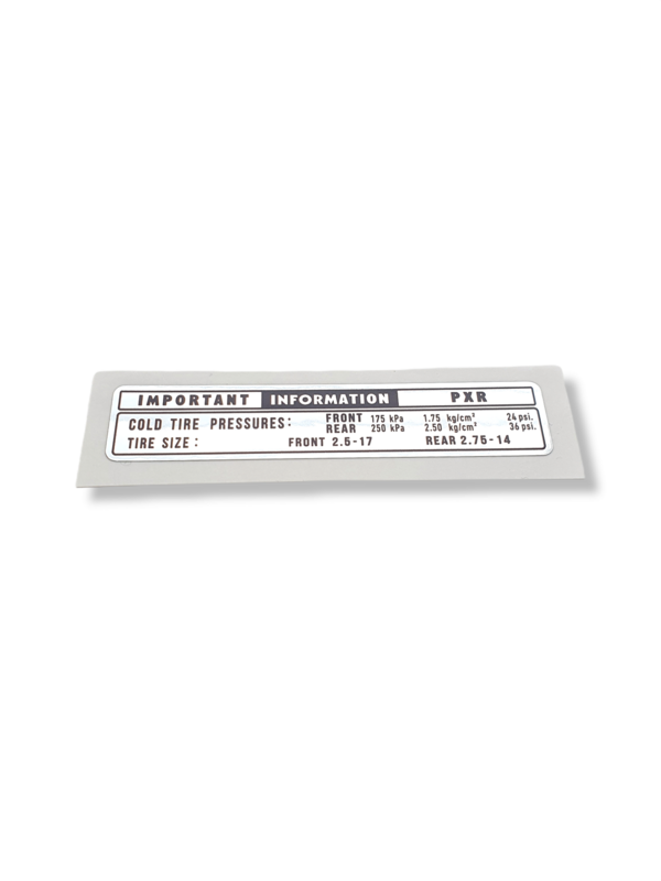 Tire Label PXR