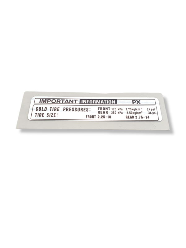 Tire Label PX
