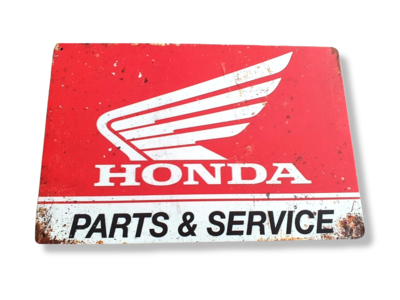 Honda Parts & Service Retro Metal Sign