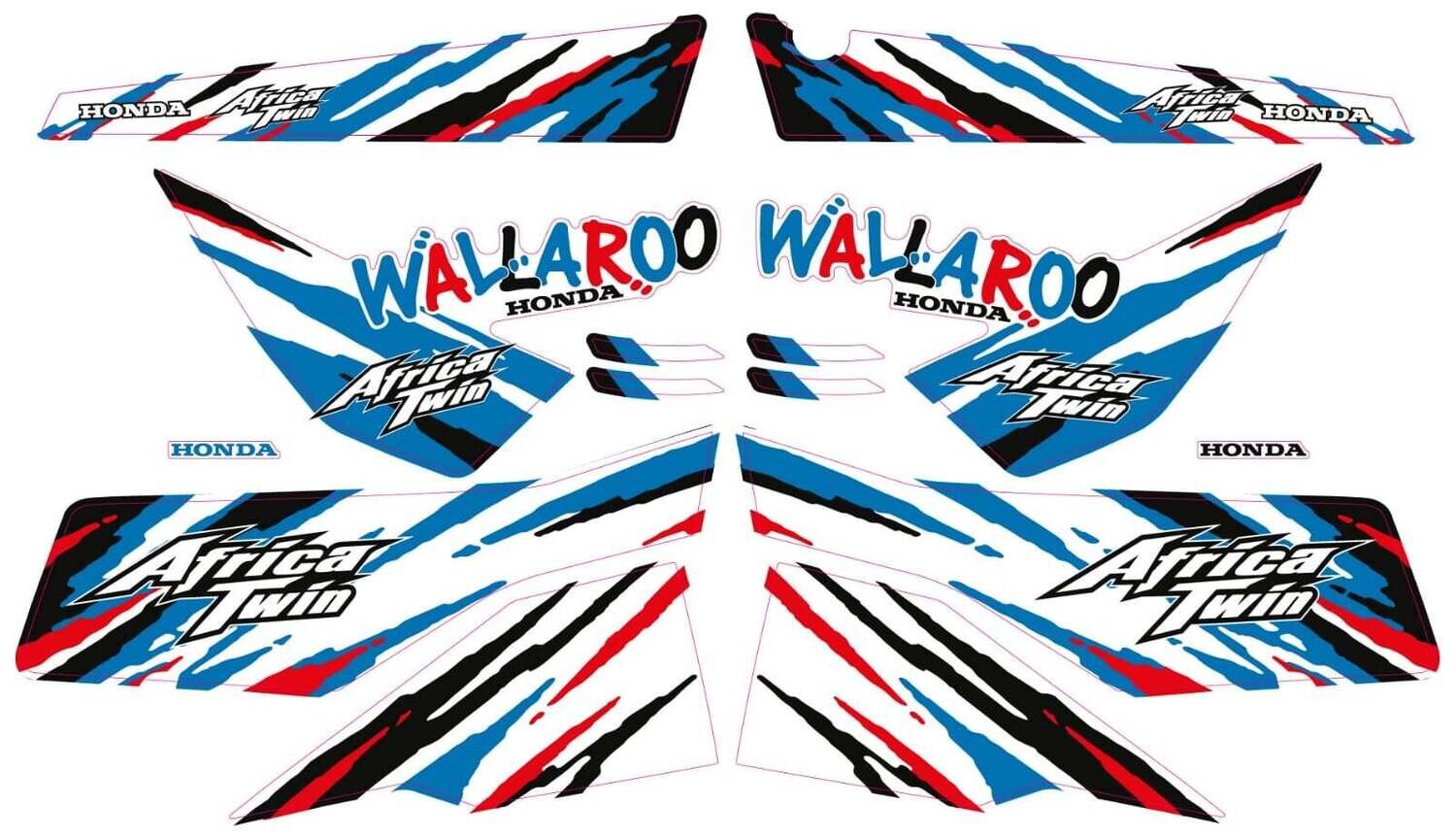 Honda Wallaroo Special Set Afrika Twin Blauw