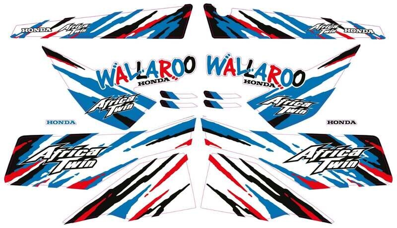 Honda Wallaroo Special Set Afrika Twin Blauw Honda Wallaroo Special Set Afrika Twin Blauw