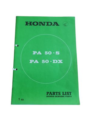 Parts List PA50 S/DX